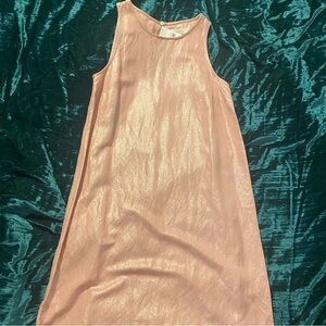 Loft Shimmering Pink Sleeveless Dress